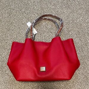 Dooney & Bourke Flynn Bag - Red Pebble Leather - NWT